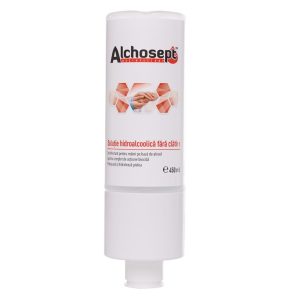 Dispenser solutie hidroalcoolica 85% alcool, Alchosept 450ml